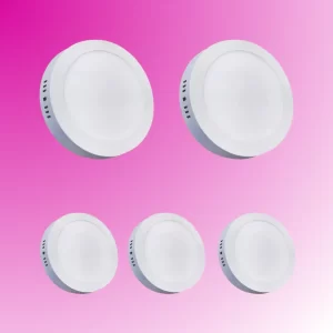 PAQUETE 5 DOWNLIGHT REDONDO 12W BB